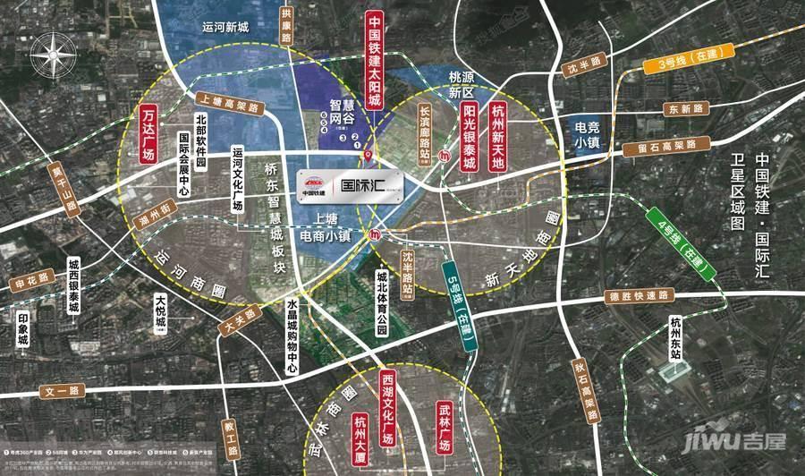 中国铁建国际汇位置交通图