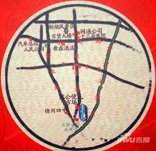 联兴兴河湾位置交通图1