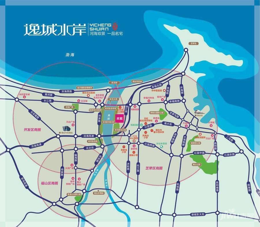 逸城水岸位置交通图