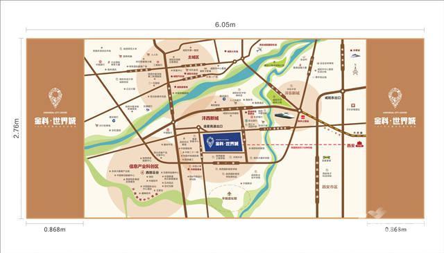 金科世界城位置交通图图片