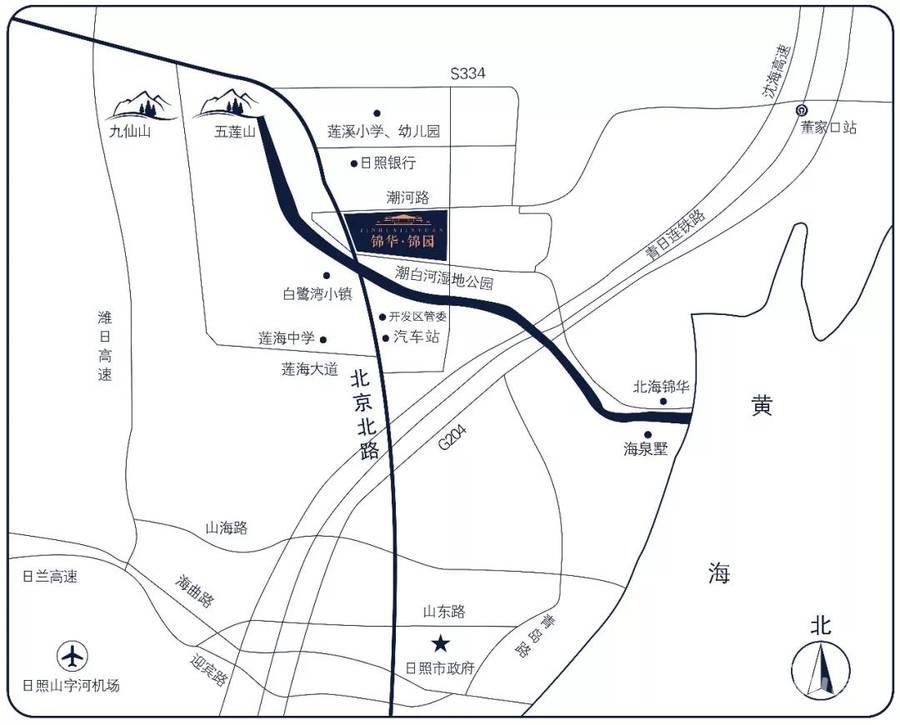 锦华锦园位置交通图