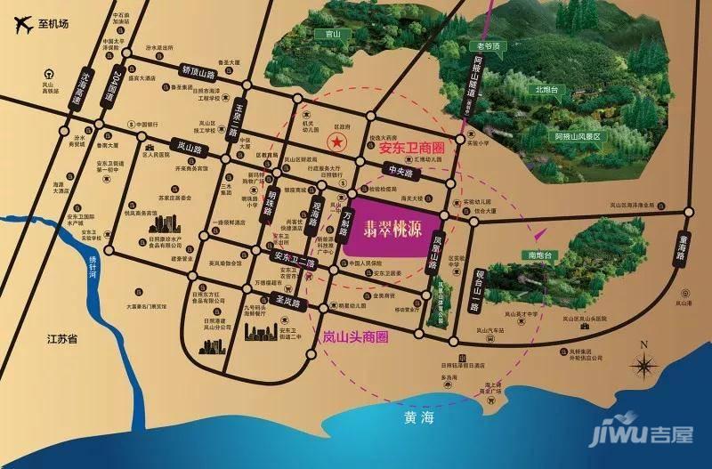 碧桂园翡翠桃源位置交通图图片