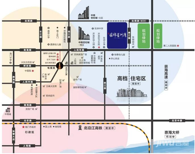 雍锦星洲湾位置交通图