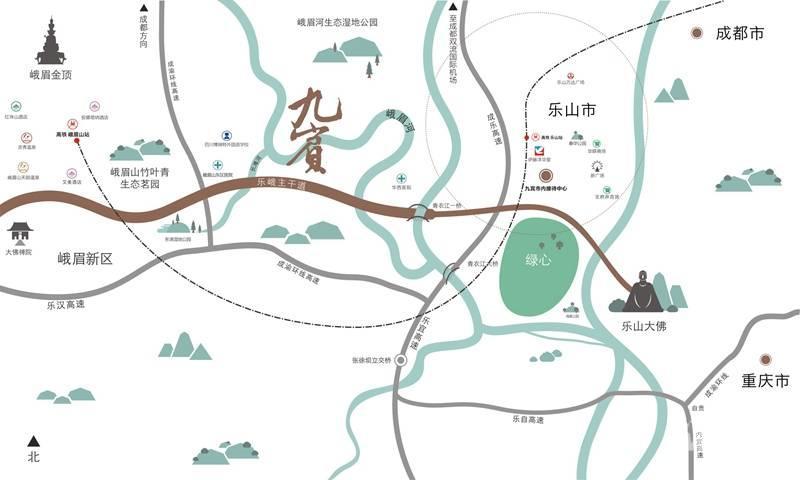 九宾湿地位置交通图