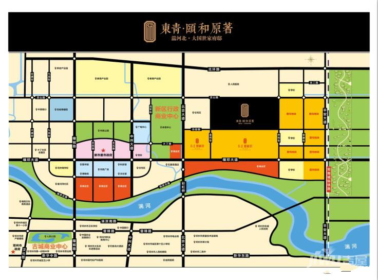 东青颐和原著位置交通图