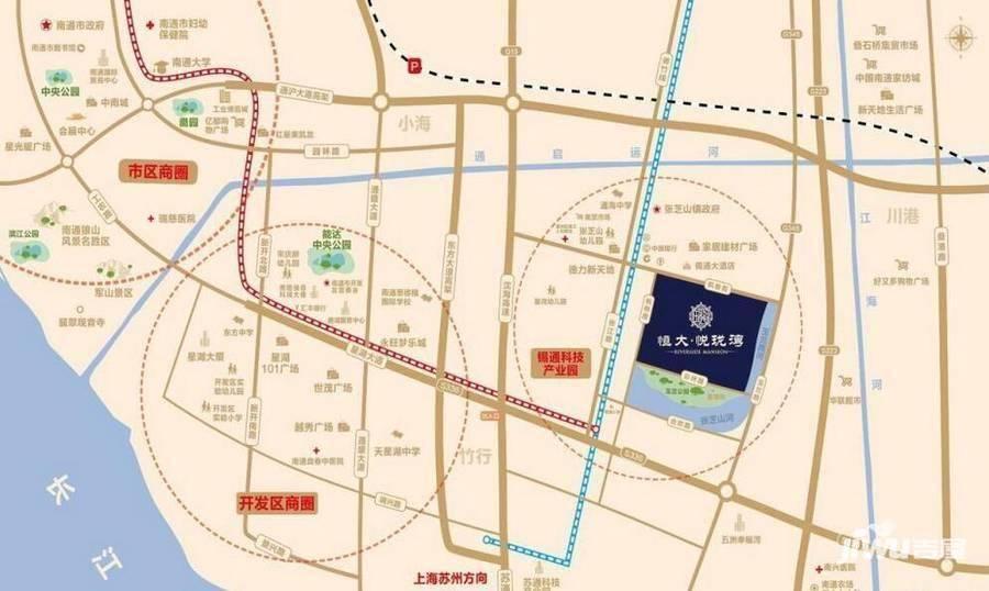 恒大悦珑湾位置交通图