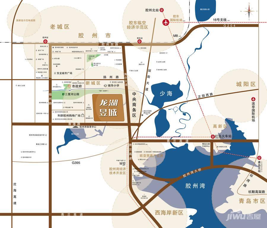 龙湖昱城位置交通图
