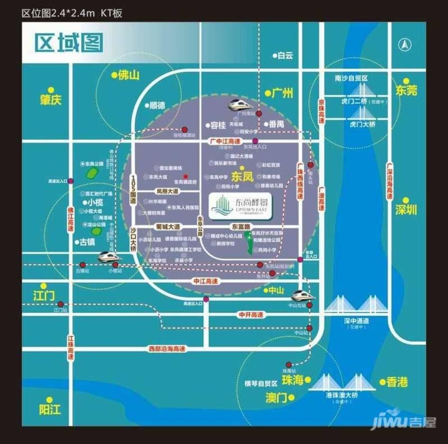东尚峰景位置交通图