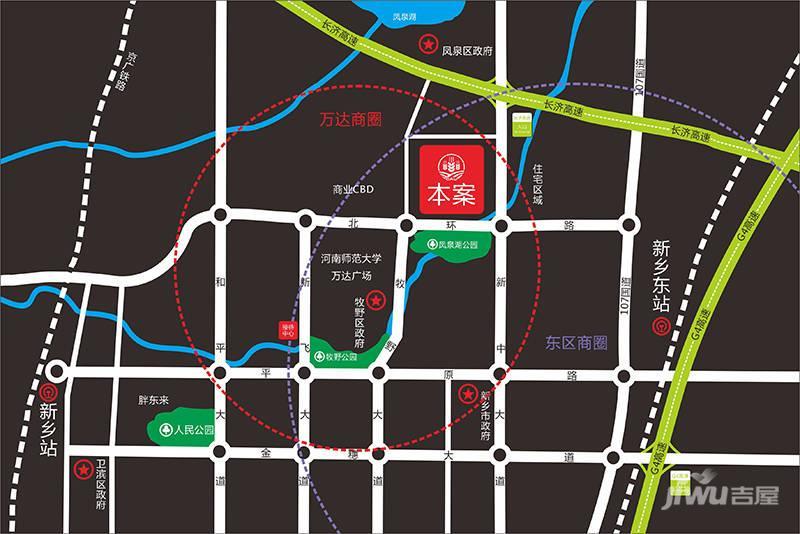 中农联新乡国际农产品交易中心位置交通图