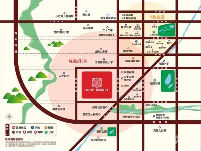 高晟福润城位置交通图