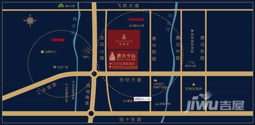 唐冶中心位置交通图