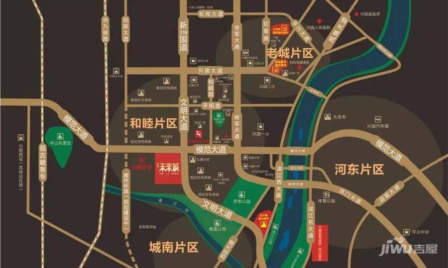 兴国嘉福未来城位置交通图图片