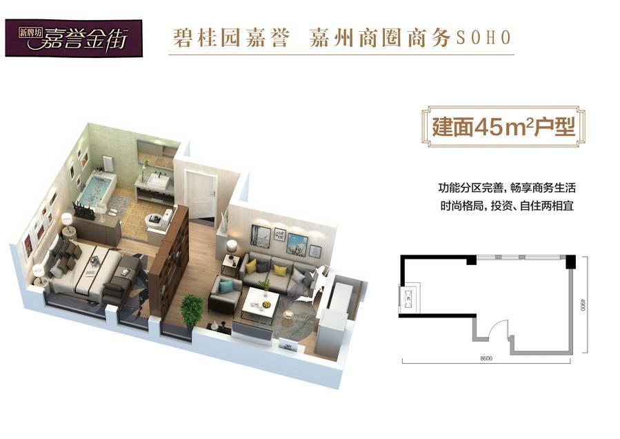 碧桂园嘉誉商铺户型图