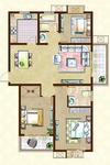 东盛四季花城3室2厅2卫125㎡户型图