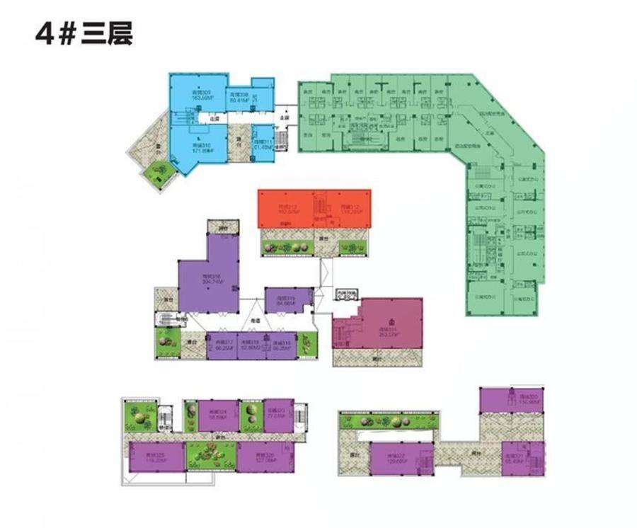 华翊文创科教城1室0厅0卫119.2㎡户型图