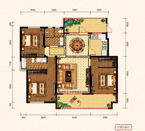 79㎡户型图|紫约凯旋门3房2厅2卫户型图_无为县紫约凯旋门