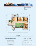 凯南广场3室2厅2卫106㎡户型图